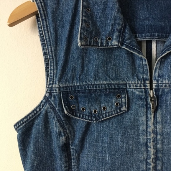 Vintage 90's Denim Jean Vest - Picture 5 of 8
